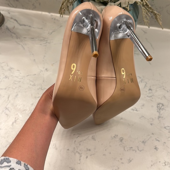 Nude colored, high heels. - Picture 3 of 3